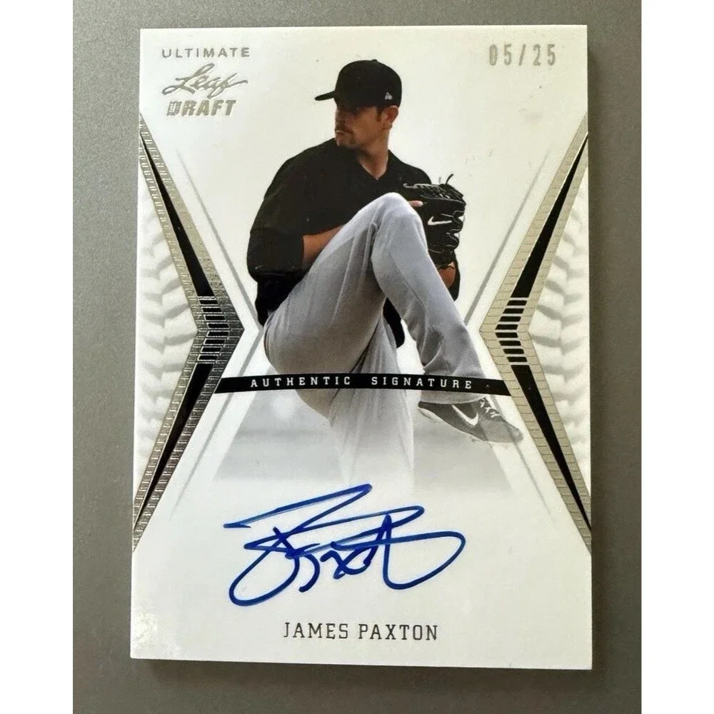 2012 Leaf Ultimate Draft James Paxton Rookie Autograph /25 #BA-JP1 SP Big Maple
